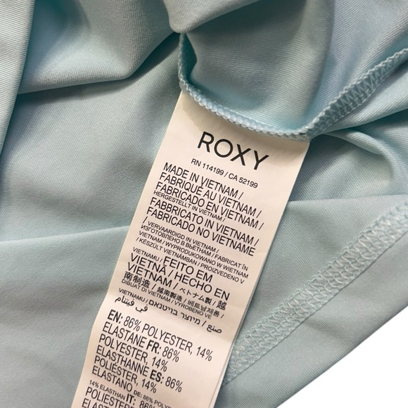 ROXY girls whole hearted long sleeve rashguard sun protection swim shirt NWOT - Picture 6 of 6
